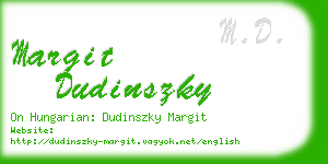 margit dudinszky business card
